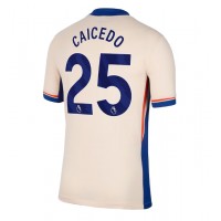 Camiseta Chelsea Moises Caicedo #25 Segunda Equipación Replica 2024-25 mangas cortas